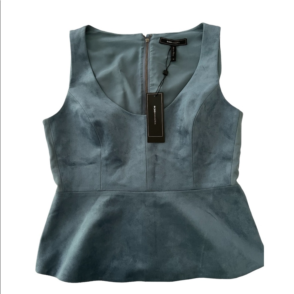 Bcbg Cladiana Faux-Suede Top Med